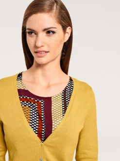 Veste en tricot fin cardigan à encolure en V