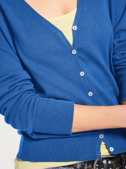 Veste en tricot fin cardigan à encolure en V