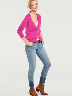 Veste en tricot fin cardigan à encolure en V