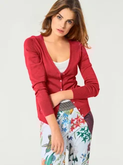 Veste en tricot fin cardigan à encolure en V