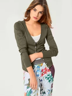 Veste en tricot fin cardigan à encolure en V