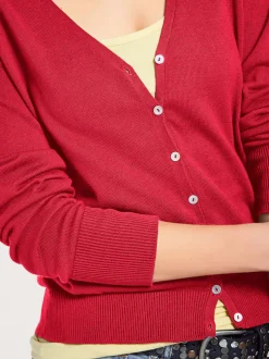Veste en tricot fin cardigan à encolure en V