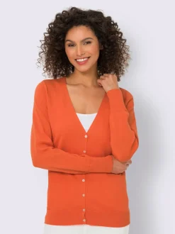 Veste en tricot fin cardigan à encolure en V