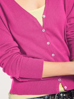 Veste en tricot fin cardigan à encolure en V