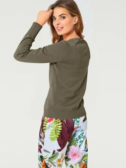 Veste en tricot fin cardigan à encolure en V
