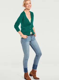 Veste en tricot fin cardigan à encolure en V