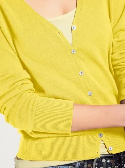 Veste en tricot fin cardigan à encolure en V