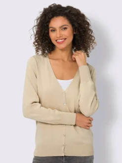 Veste en tricot fin cardigan à encolure en V