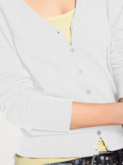 Veste en tricot fin cardigan à encolure en V