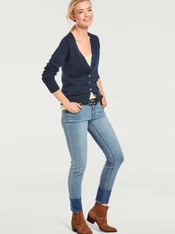 Veste en tricot fin cardigan à encolure en V