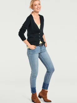 Veste en tricot fin cardigan à encolure en V