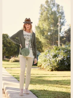 Veste en tricot fin cardigan à encolure en V