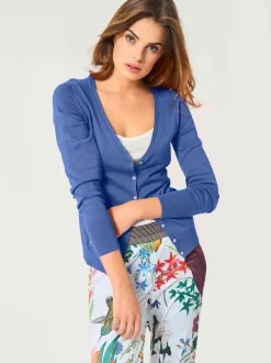 Veste en tricot fin cardigan à encolure en V