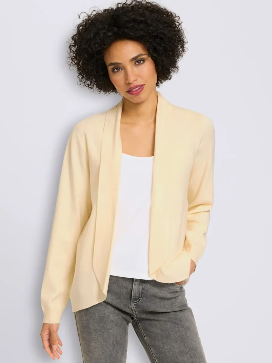 Veste en tricot fin col châle mode