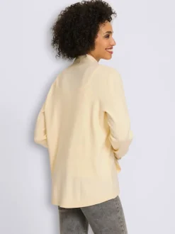 Veste en tricot fin col châle mode