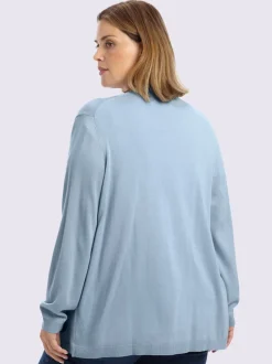 Veste en tricot forme longue confortable