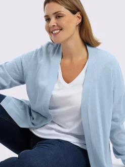 Veste en tricot forme longue confortable