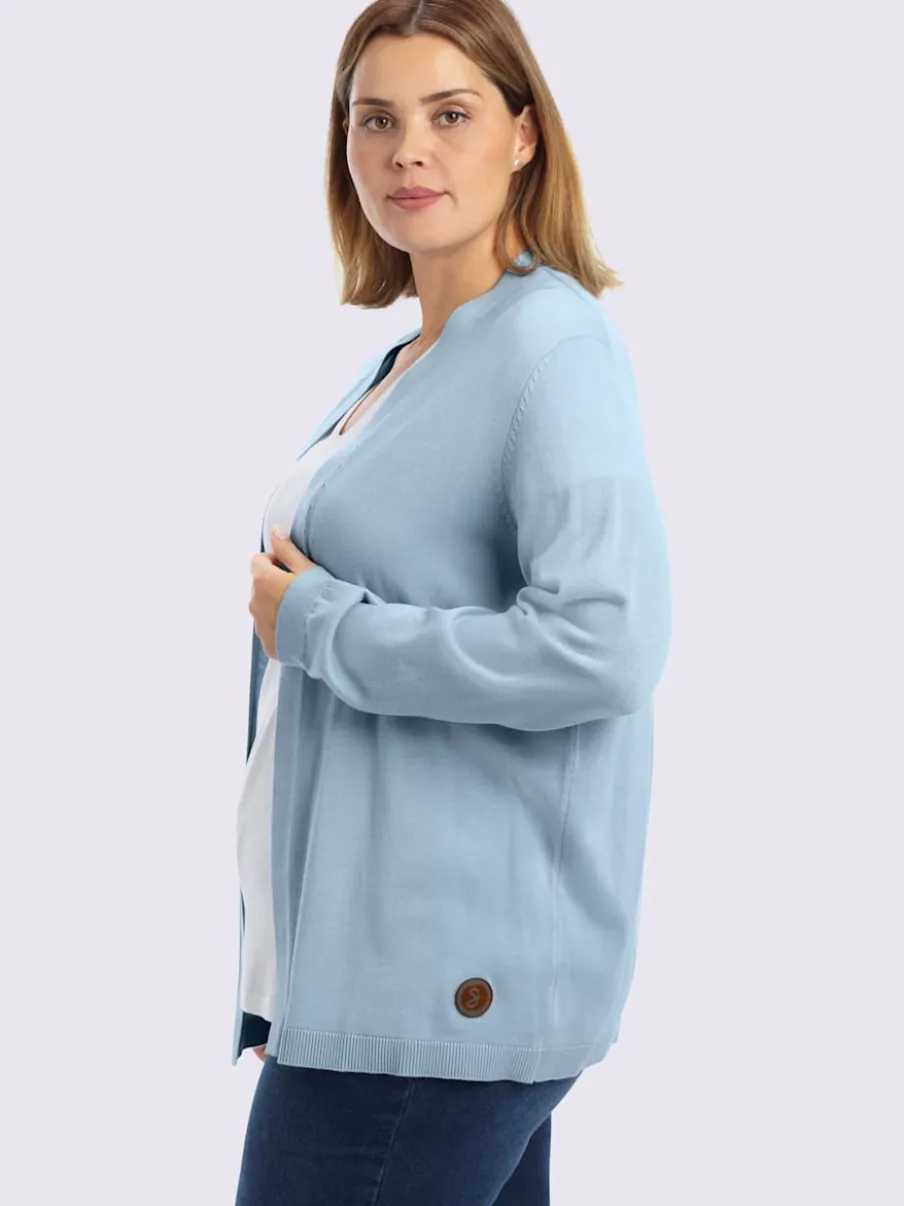 Veste en tricot forme longue confortable