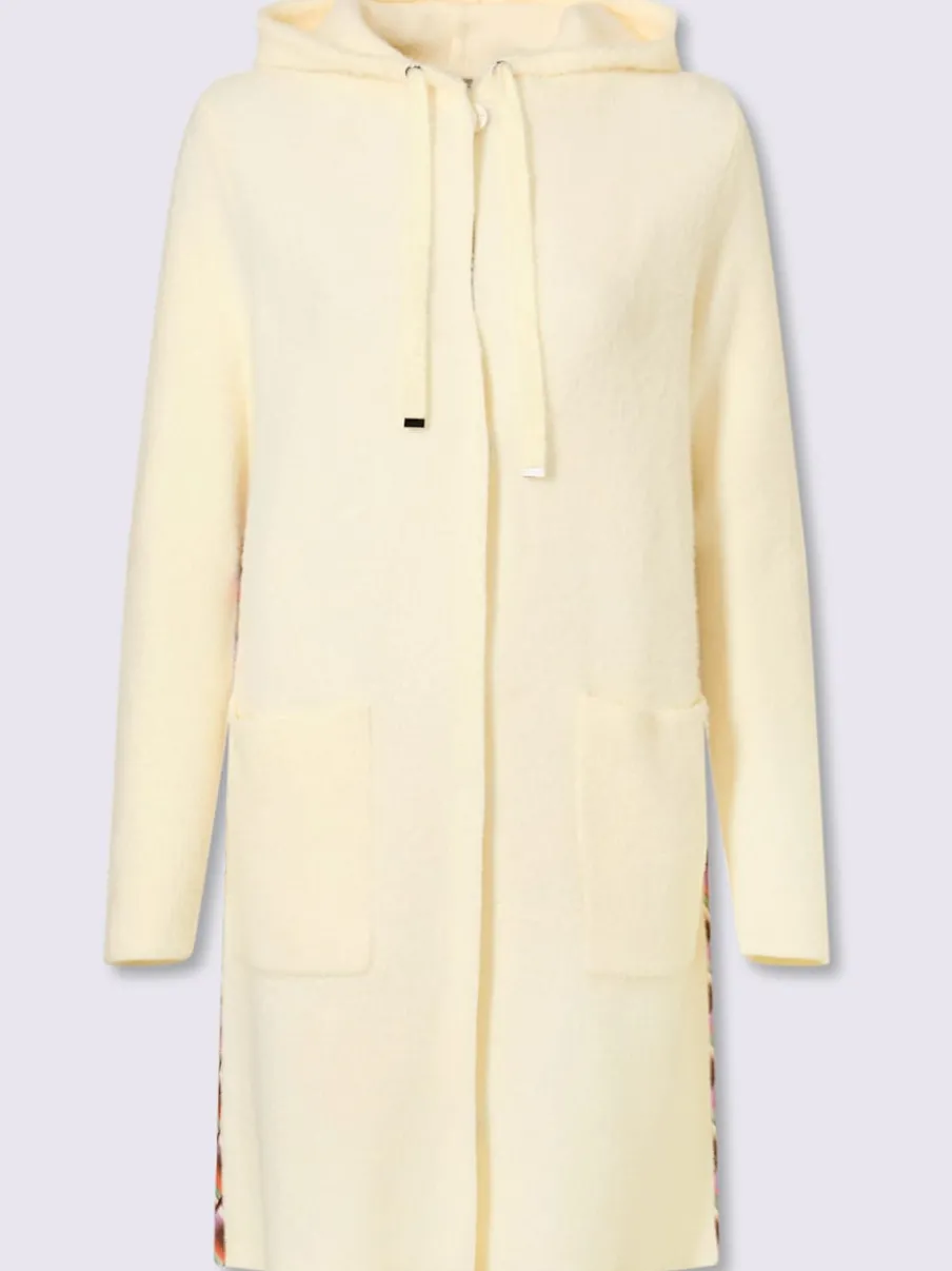 Veste en tricot jacquard empiècements contrastés modernes