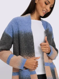 Veste en tricot jacquard joli motif jacquard