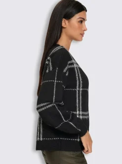 Veste en tricot jacquard qualité tricotée douce