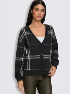 Veste en tricot jacquard qualité tricotée douce