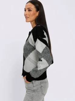 Veste en tricot jacquard tricot jacquard élégant