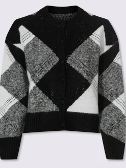 Veste en tricot jacquard tricot jacquard élégant