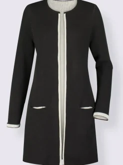 Veste en tricot à manches longues avec poches pratiques