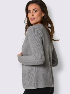 Veste en tricot mélange coton et lyocell de qualité