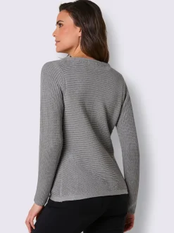 Veste en tricot mélange coton et lyocell de qualité