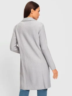 Veste en tricot à motif sportif et poches plaquées