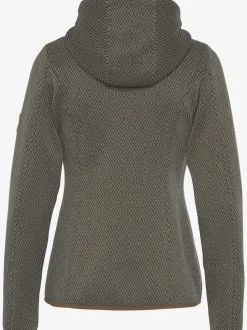 Veste en tricot polaire avec capuche et glissière à poches