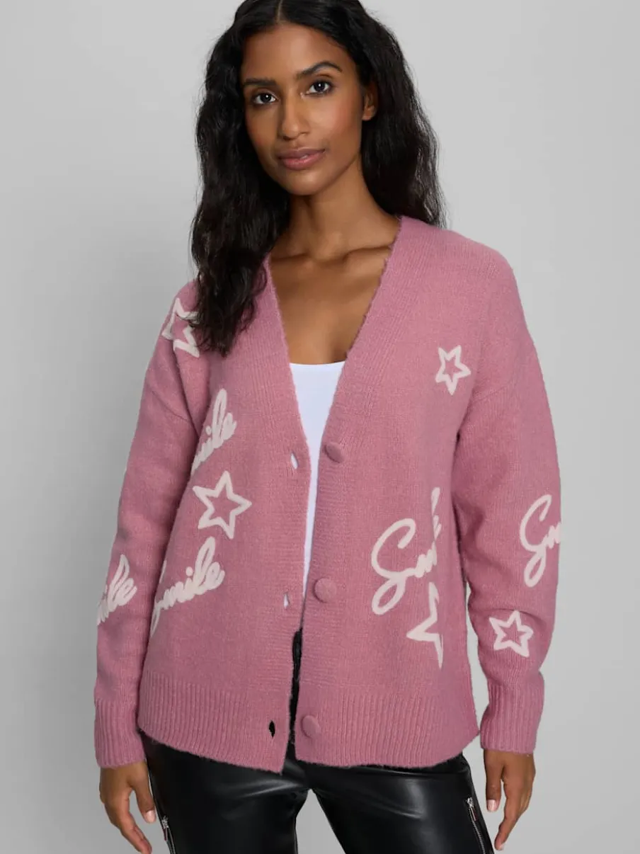 Veste en tricot superbe mélange de matières