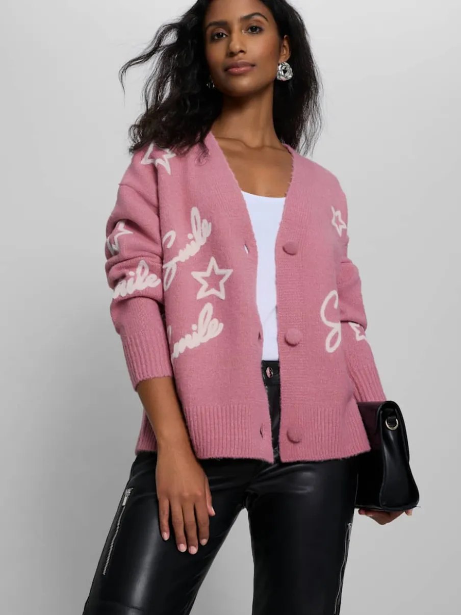Veste en tricot superbe mélange de matières