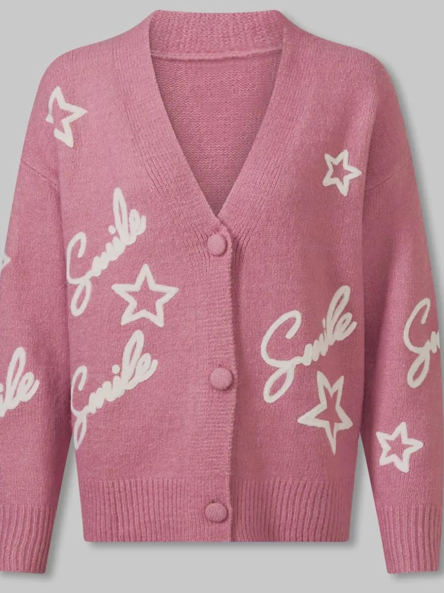 Veste en tricot superbe mélange de matières