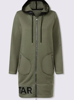Veste légère avec capuche sportive et poches zippées