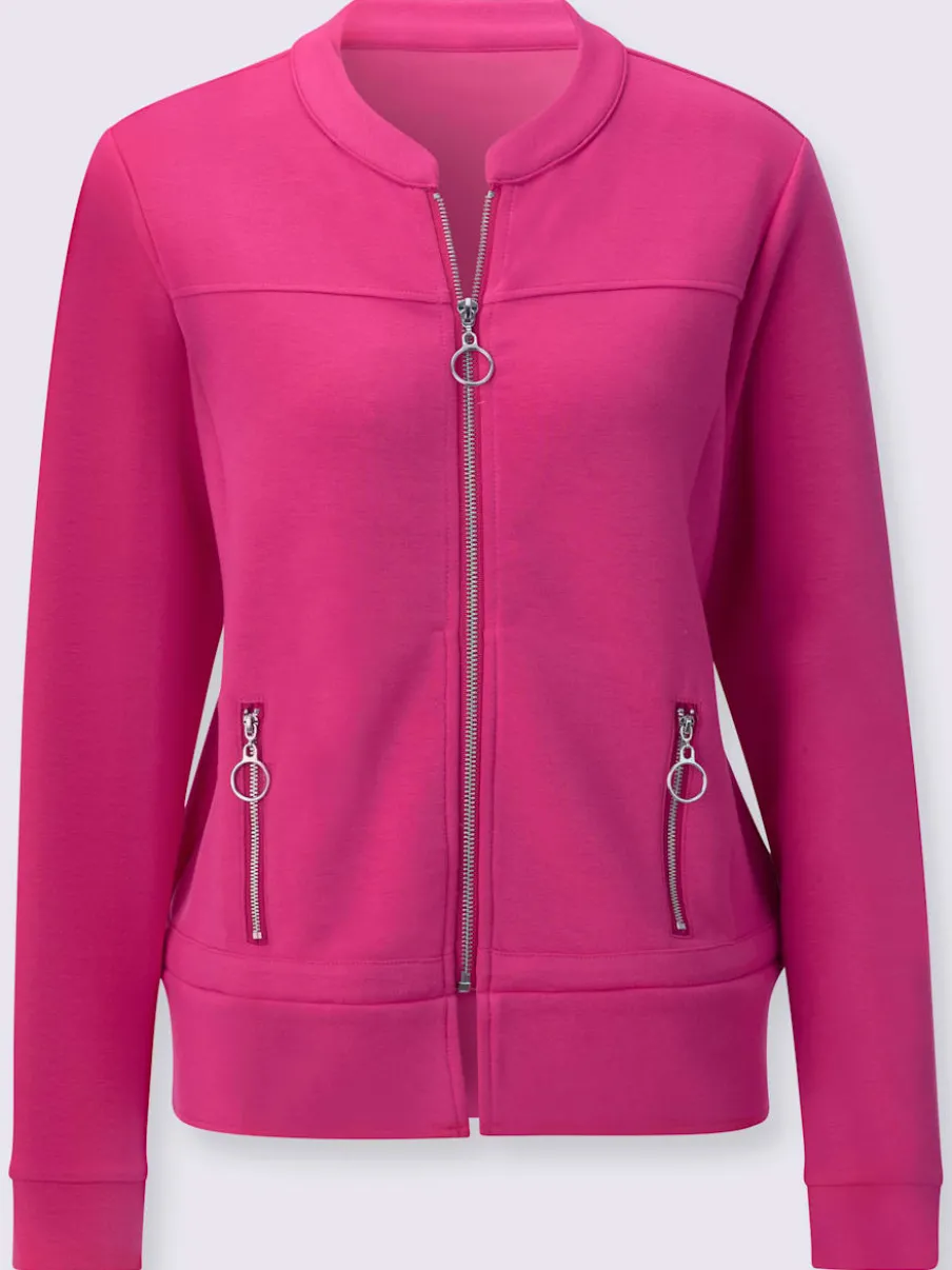 Veste légère avec col rond et poches pratiques