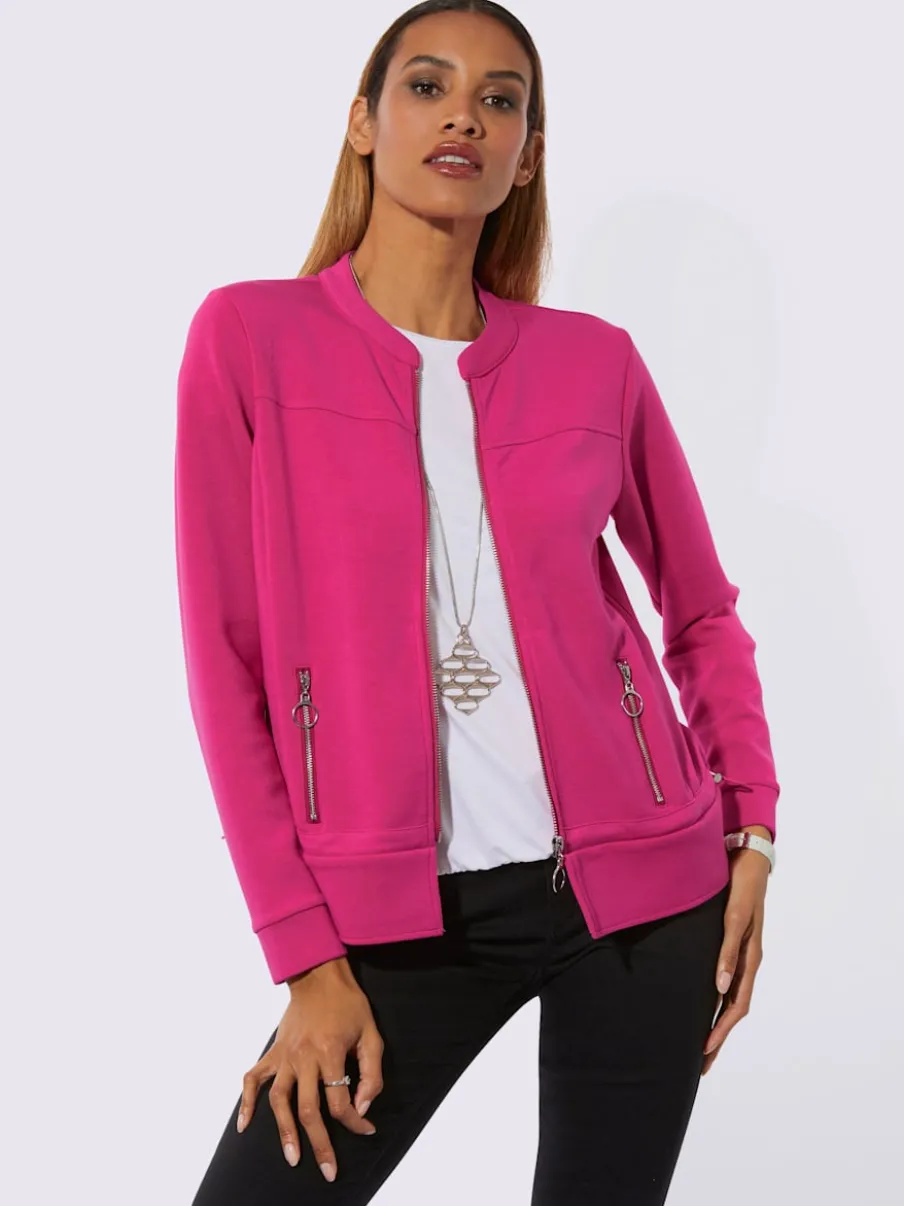 Veste légère avec col rond et poches pratiques