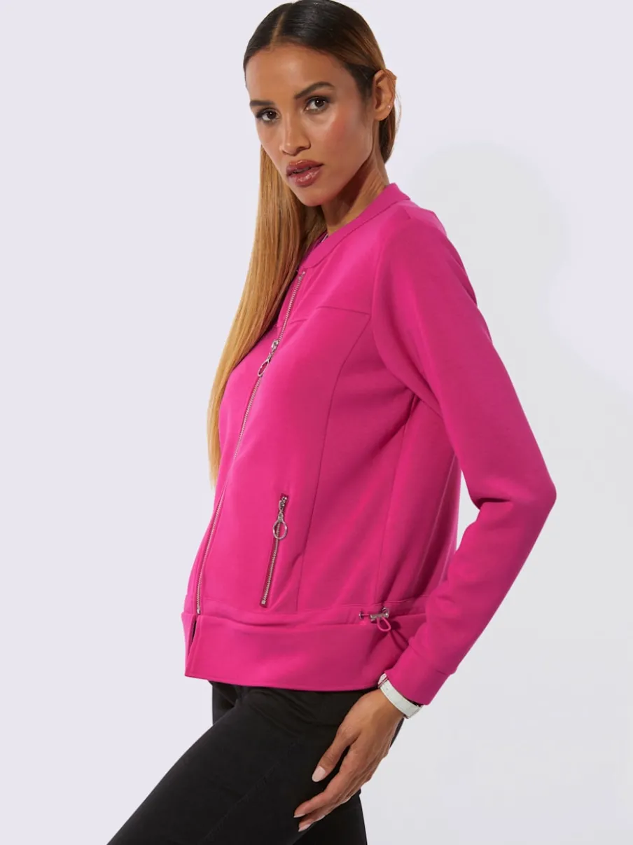 Veste légère avec col rond et poches pratiques