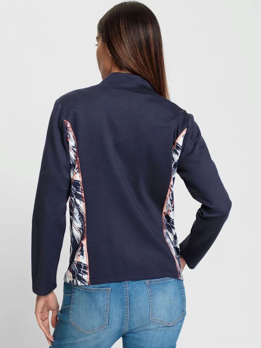 Veste légère avec empiècements contrastés et poches pratiques