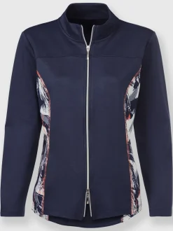 Veste légère avec empiècements contrastés et poches pratiques
