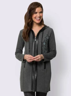 Veste légère avec étoiles et pierres brillantes fantaisie