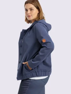 Veste légère capuche avec coulisse et lien à nouer