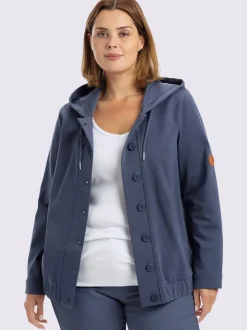 Veste légère capuche avec coulisse et lien à nouer