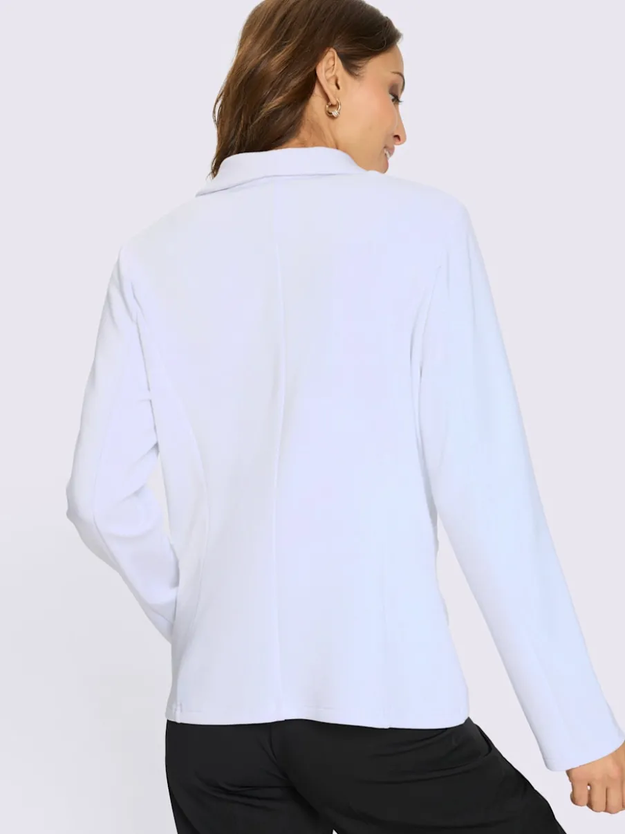 Veste légère à col châle avec fermeture à bouton