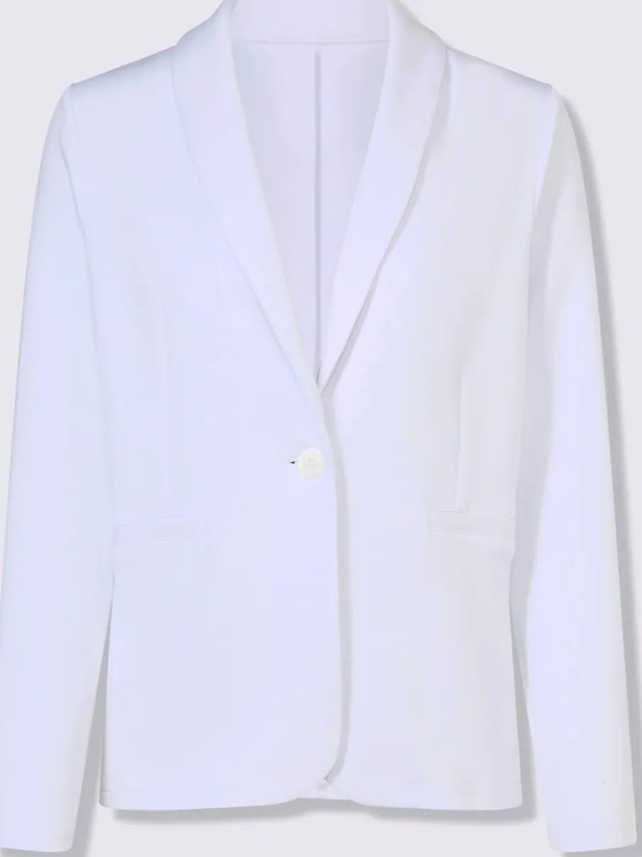 Veste légère à col châle avec fermeture à bouton