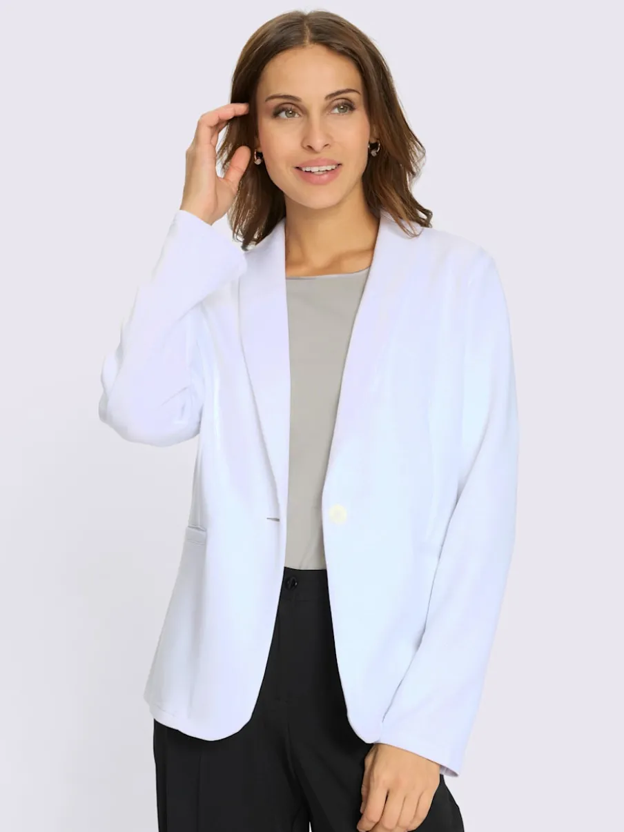 Veste légère à col châle avec fermeture à bouton