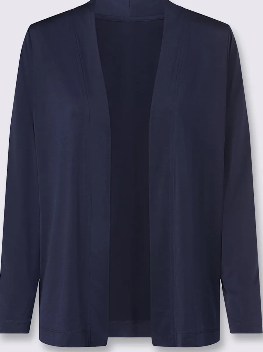 Veste légère à coupe ouverte avec bords arrondis et fluidité