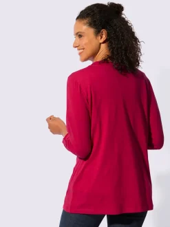 Veste légère en coton avec manches longues transformables et poches plaquées